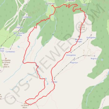 Grand Mont d'Arêches GPS track, route, trail