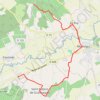 Compostelle - Voie de Vézelay en Gironde - Détour par Monségur au sud de Saint-Ferme GPS track, route, trail
