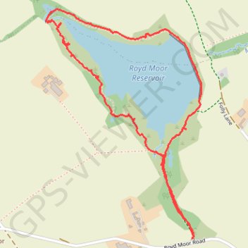 Royd Moor Reservoir (PBW) GPS track, route, trail