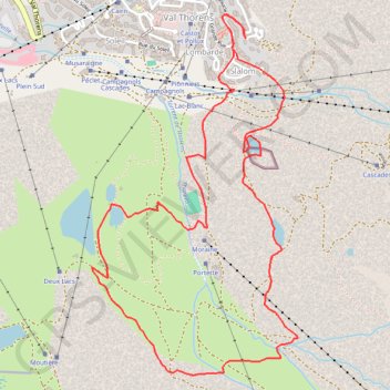 Circuit des lacs de Thorens - Val Thorens GPS track, route, trail