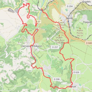 Cassagnes-Comtaux GPS track, route, trail