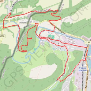 Circuit des Bornes Frontières GPS track, route, trail