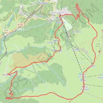 Le plomb du Cantal - Le Lioran GPS track, route, trail