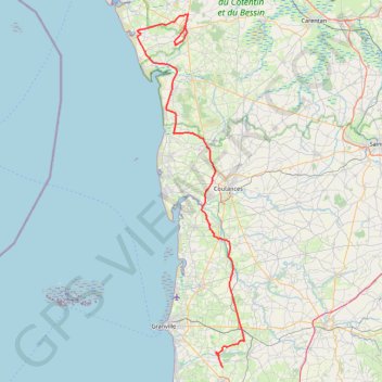 TM2023 ET3 Sartilly - La Haye Evite RD57-16675356 GPS track, route, trail