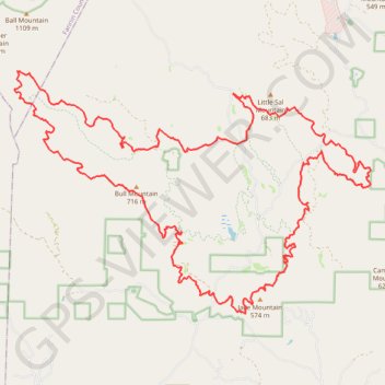 Bull and Jake Mountains MTB Loop GPS track, route, trail