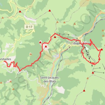 Mandailles - Saint-Julien - Lioran GPS track, route, trail