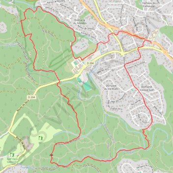 2024 02 06 - repérage Font Martine Sinodon Christian modifié GPS track, route, trail