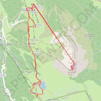 Morzine - Nyon Guérin GPS track, route, trail
