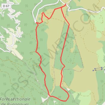 Forêt des Allebasses GPS track, route, trail