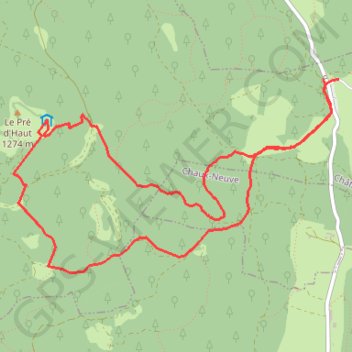 Refuge des Près-d'Haut GPS track, route, trail