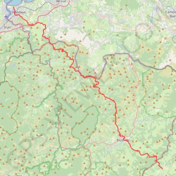 Traversée des Pyrénées étape 1 GPS track, route, trail