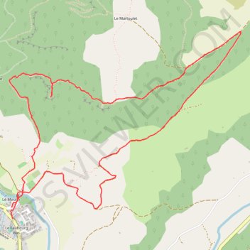 Roc Nantais et retour par Cazic GPS track, route, trail