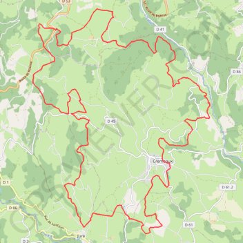 Pays d'Urfé - Crémeaux GPS track, route, trail
