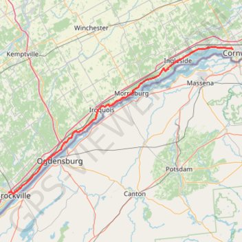 Brockville - Cornwall GPS track, route, trail