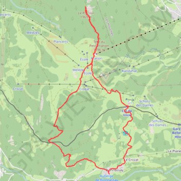 Le Prarion depuis Bionnassay GPS track, route, trail