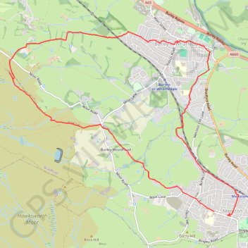 Burley Woodhead walk (foot) GPS track, route, trail