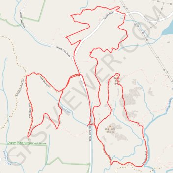 Dupont Forest MTB Loops GPS track, route, trail