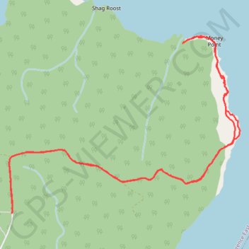 Cape Breton Island - Money Point GPS track, route, trail