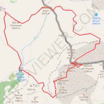 Tour des Cornettes de Bise GPS track, route, trail