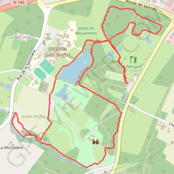 Marche Nordique Circuit de la Gournerie GPS track, route, trail