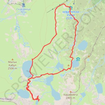 The Seven Rila Lakes Circuit (from/to top lift station (Rilski Ezera Hut) GPS track, route, trail