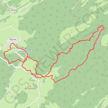 Le Mont Fier en raquettes - Prémanon GPS track, route, trail
