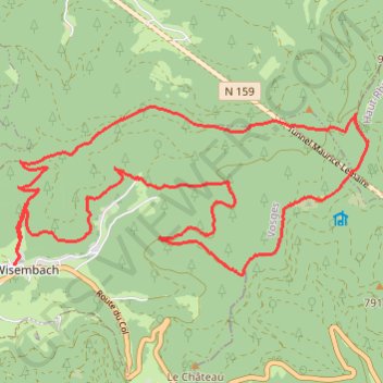 Randonnée Wisembach GPS track, route, trail