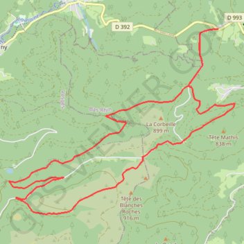 FAIT VTT Donon Haut Loge 20 km Deni 480 m GPS track, route, trail