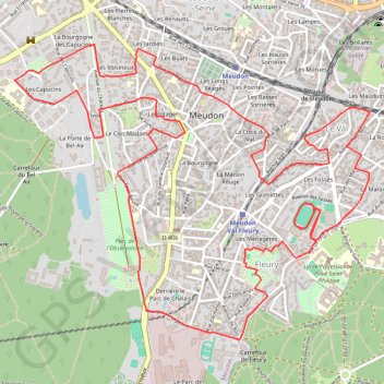 Urban Trail Meudon GPS track, route, trail