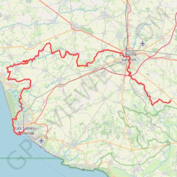 Randonnée en Vendée de La Mainborgère aux Sables-d'Olonne GPS track, route, trail