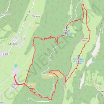 Autrans-Crête de la Molière GPS track, route, trail