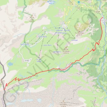 Le Port de Boucharo GPS track, route, trail