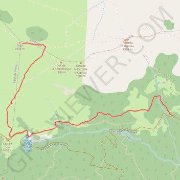 Taga par sant Marti d'Ogassa GPS track, route, trail