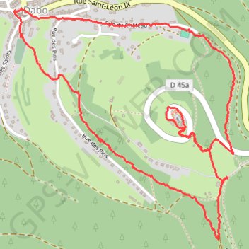 Le circuit du rocher (dabo) GPS track, route, trail