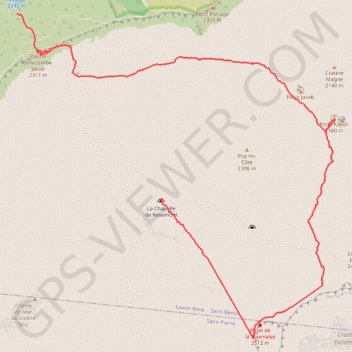Ile de la Réunion - Le Piton de la Fournaise GPS track, route, trail