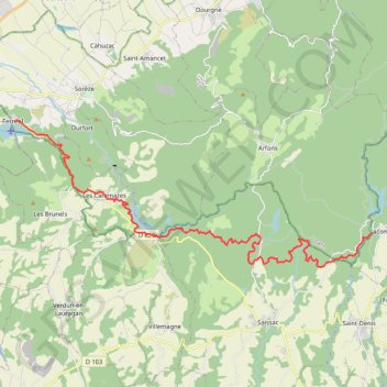 Rigole de la Montagne Noire GPS track, route, trail