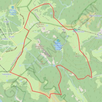 Le Hohneck GPS track, route, trail
