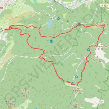 Grand Ventron GPS track, route, trail