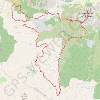 Randonnée nocturne des Lucioles - Parcours A GPS track, route, trail