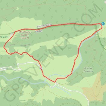 Montagne du Rey (Versant Sud) Mariano GPS track, route, trail