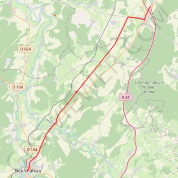 Allain - Neufchâteau GPS track, route, trail
