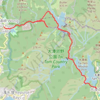 雙潭渣大 GPS track, route, trail