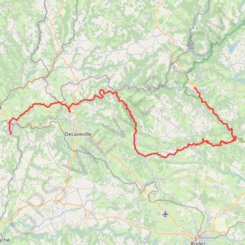 Circuit des 10 plus beaux villages de l'Aveyron - Capdenac - Entragues-sur-Truyère GPS track, route, trail