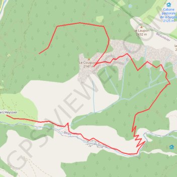 Cabane Du Chabanal GPS track, route, trail