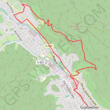 Carrières de Buhl GPS track, route, trail