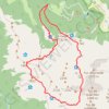 Etang d'Ayes, cabane de Thau, col de la Crouzette GPS track, route, trail