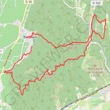 Boulbon - Saint Michel de Frigolet GPS track, route, trail