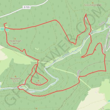 Autour de la Heidenkirche, grès et mystères de la forêt en Alsace Bossue GPS track, route, trail