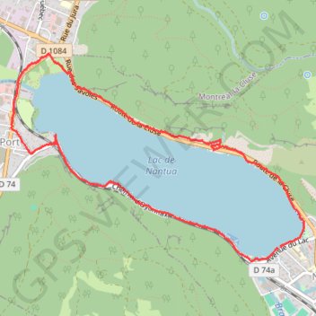 Lac de Nantua GPS track, route, trail
