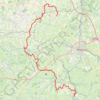 GR41 De Saint Désiré (Allier) à Château-sur-Cher (Puy-de-Dôme) GPS track, route, trail